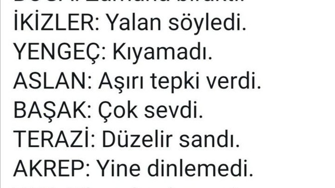 Burçların son hatası nedir?