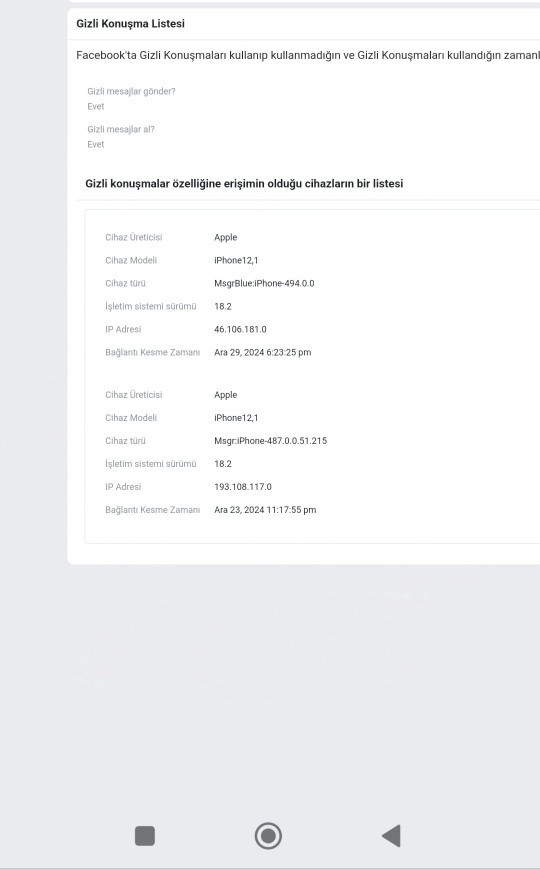 Facebookta gizli mesaj özelliği nedir?