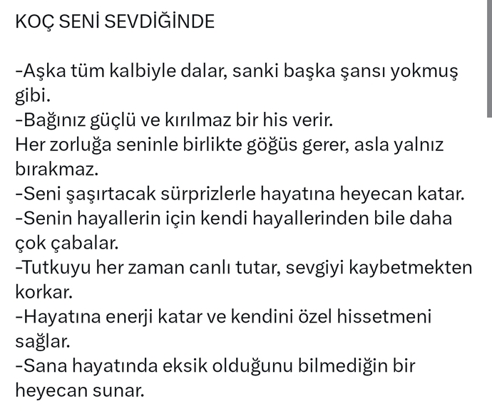 Koç insanı severse böyle sever : )) Herkes Koç insanının sevgisine layık olamaz : ))