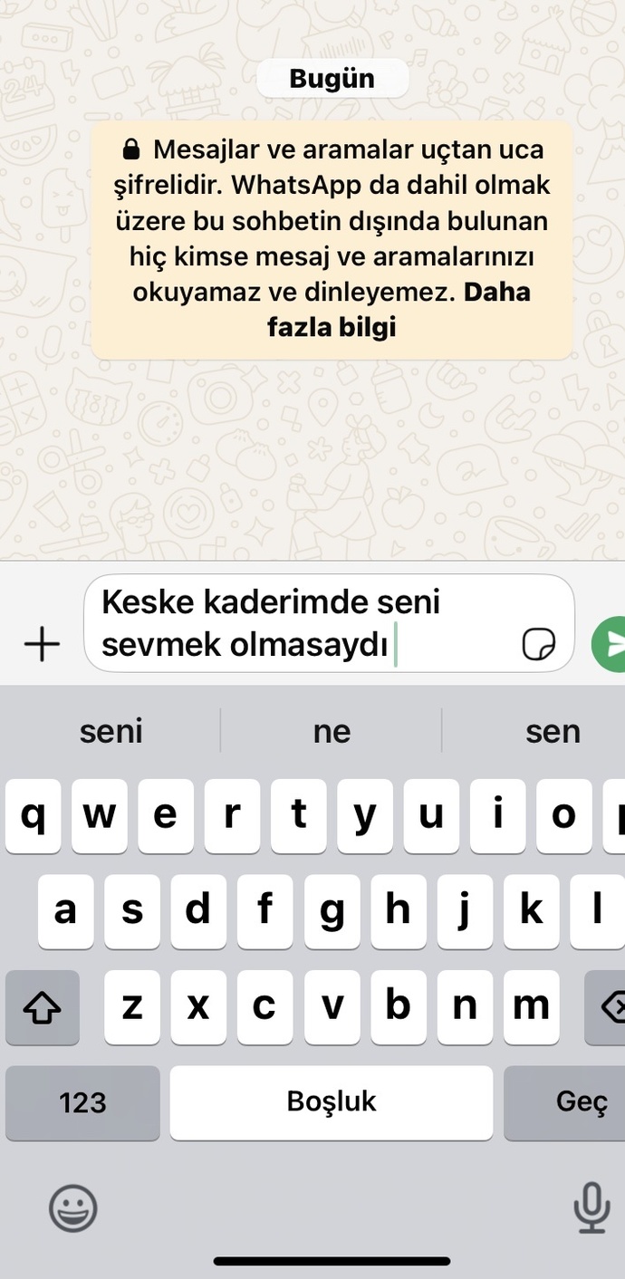 Engelleyen kıza yazılırmı?
