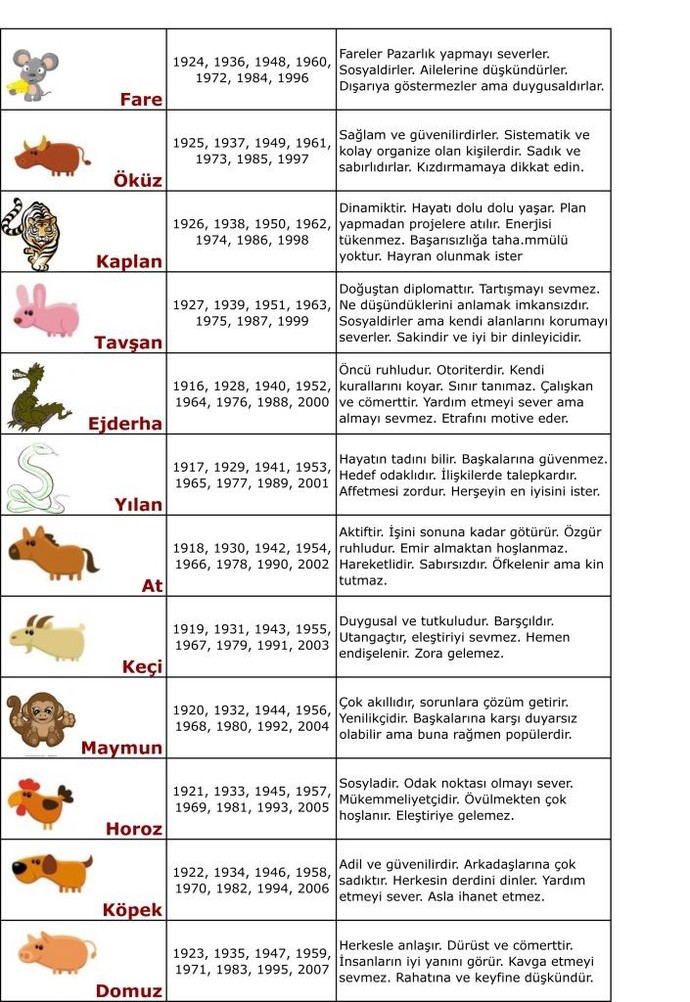 Çin burcunuz nedir? Özelliklerini taşıyor musun?