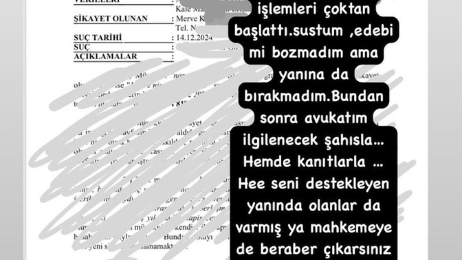 Ekran resimlerini paylaştım diye beni şikayet etmiş?