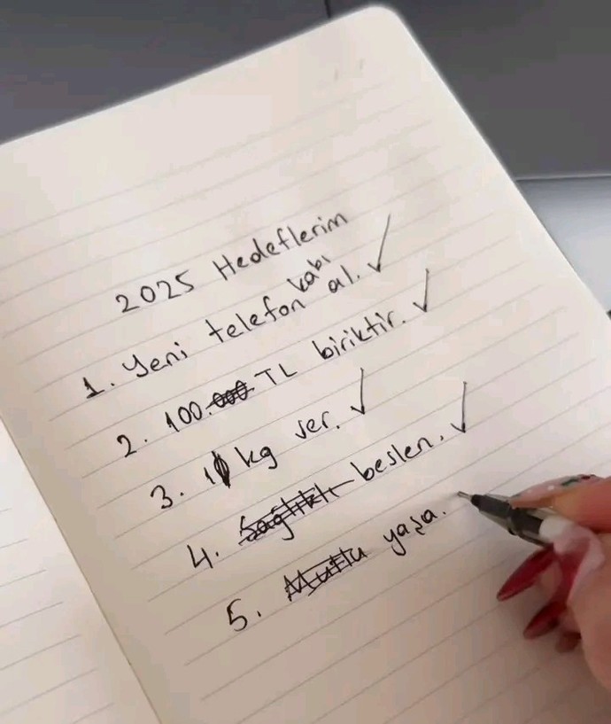 2025 hedefleriniz nedir?