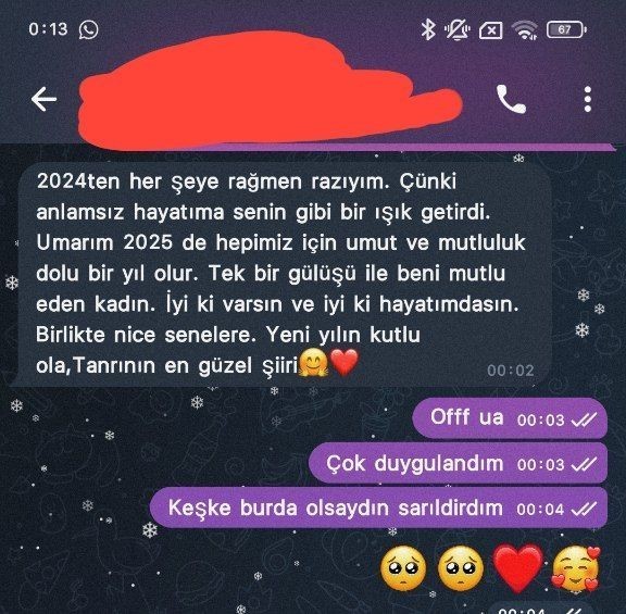 Yılbaşı mesajı aldınız mı 🎄🎁?