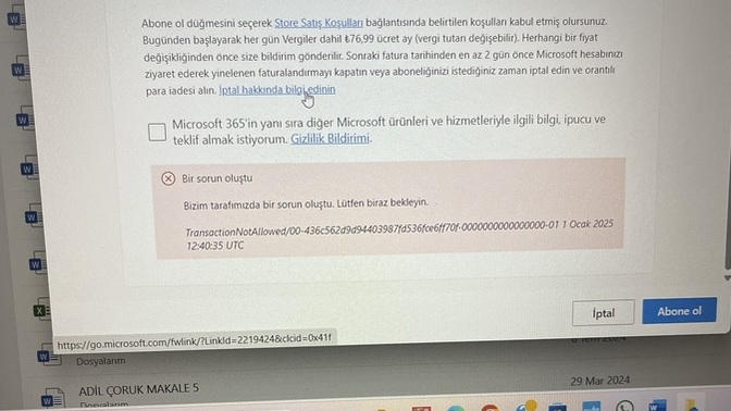 Word’ü neden satın alamıyorum?