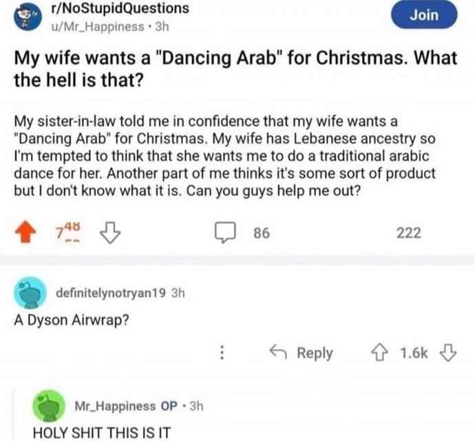 Dyson Airwrapi Dancing Arab anlayan dayının dramını anlatıyor 🙃