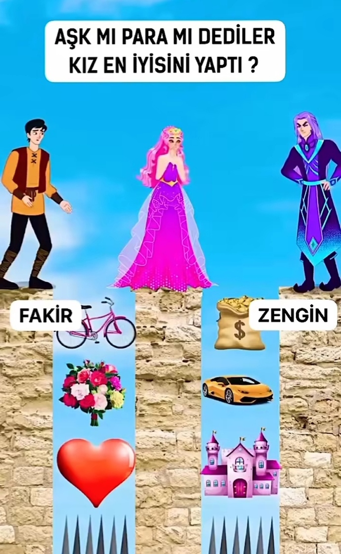 Kız sizce hangisini seçmiştir?