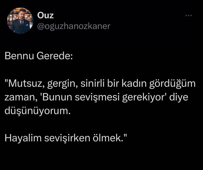 Kadınların gergin olmasının sebebi sevişmiyor oluşları mı?