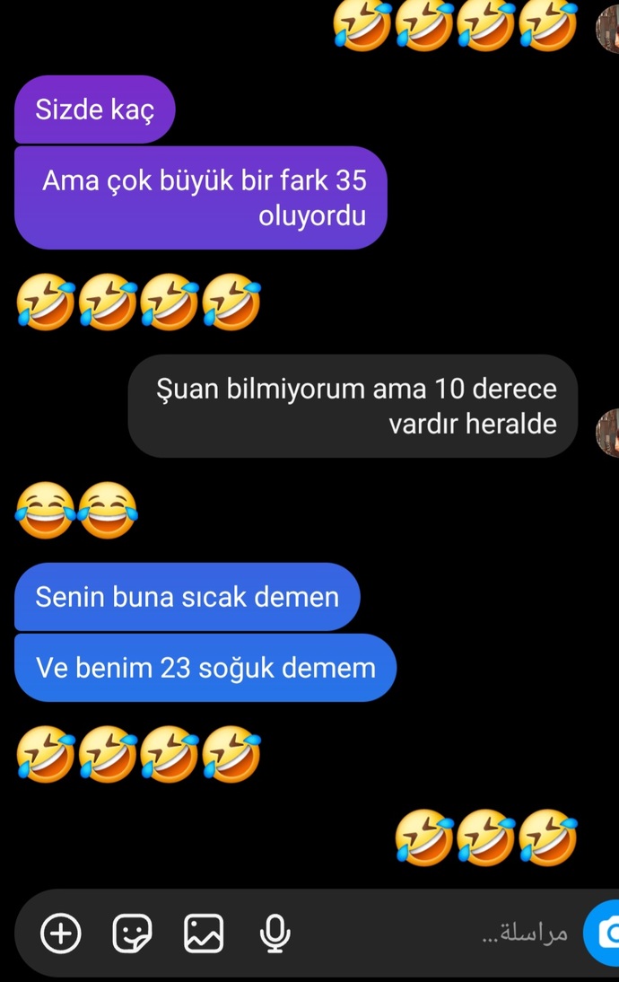 Sizde havalar nasıl?