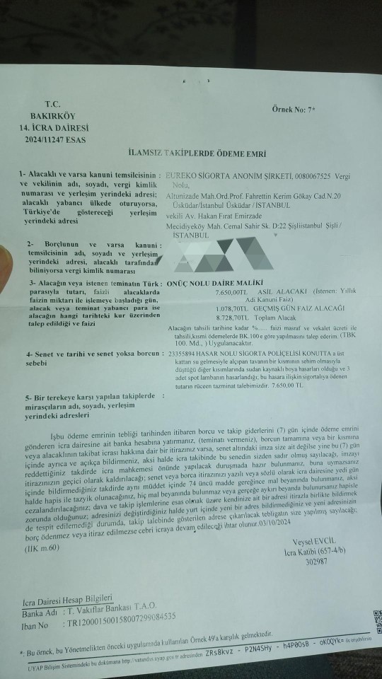 Daha önce icralık olduğunuz oldu mu?