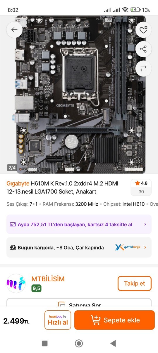 İşlemci soğutucu bu anakarta uyumlu mu?