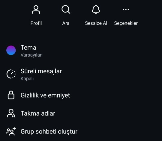 Arkadaslar instagram bazısinda şöyle yaziyor mesaj kısmı bazisinda yok süre kısmı?