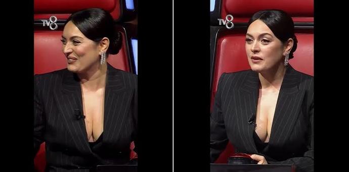 O Ses Türkiye de Hadise ve Ezgi mola neden dekolte show yaptı sizce?