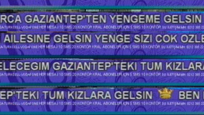 Hiç TV müzik kanalına mesaj gönderdiniz mi?