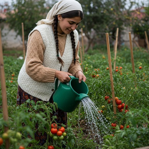 Köy yaşamına bayılıyorum örgü yelek ve doğal kürkler giymeyi çok seviyorum siz köy hayatı seviyor musunuz?