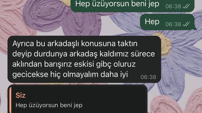 Hem seviyorum deyip hemde bizden olmaz diyen erkek derdi ne sizce?