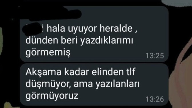 Müdür is grubundan bana bu şekilde yazıyor, anormal değil mi?