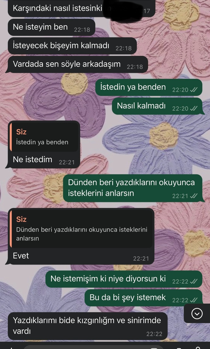 Nişanlıydık ayrıldık arkadaş oluruz ancak dedi olduk kendini bi şey sanmaya başladı sizce napayım?