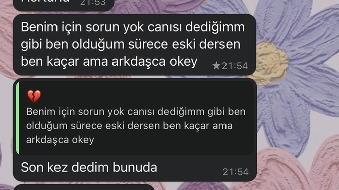 Nişanlıydık ayrıldık arkadaş oluruz ancak dedi olduk kendini bi şey sanmaya başladı sizce napayım?