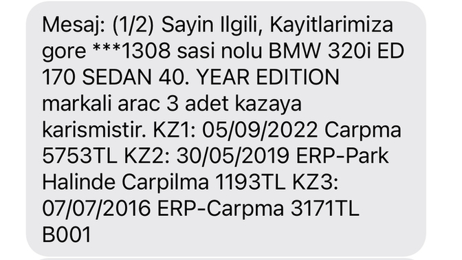 Araba alacağım sizce bu kaza tutanağı kayda değer midir…?