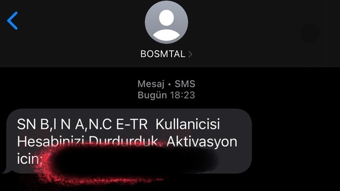 Böyle bi mesaj geldi napmalıyım?