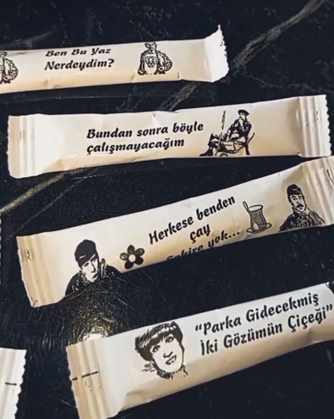 Şekerlerdeki ince düşünülmüş güzel bir detay 🍁Bu repliklerden hangisini seviyorsunuz?