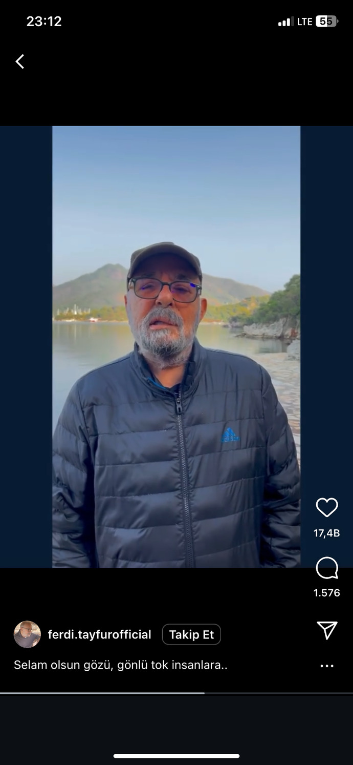 Ferdi Tayfur gibi zamanında en yakışıklı ve zenginlerden biri olan insanın yaşlılığı ibretlik değil mi?