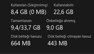 Ön belleğe alınmış ram?