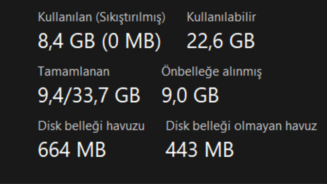 Ön belleğe alınmış ram?