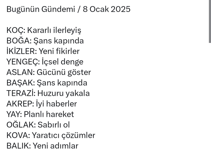 Burcuna göre bugün gündeminde ne var?