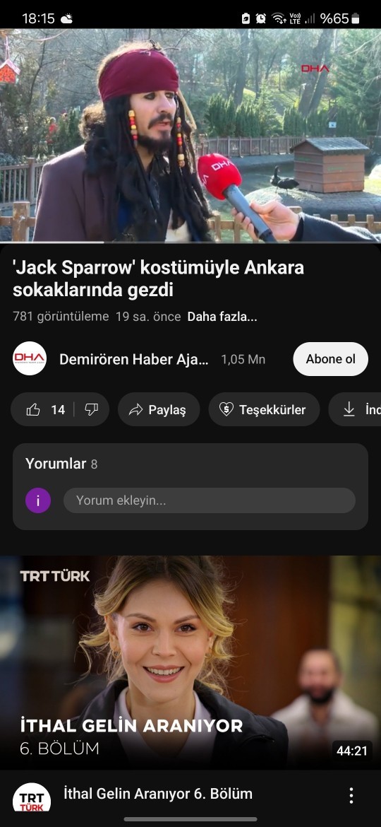Jack sparrow denize kiyisi olmayan Ankaraya nasil geldi?