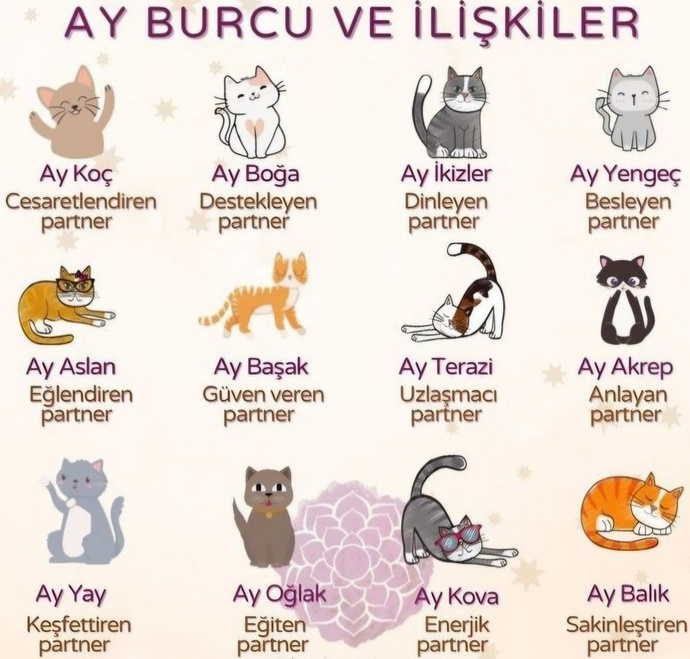 Ay burcunuza göre ilişkilerde nasılsınız?