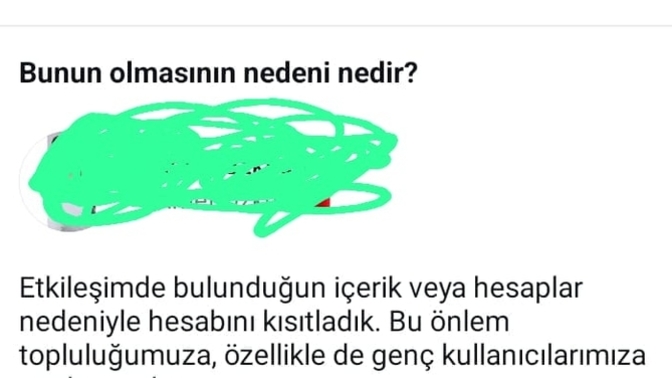 Belirli hesaplarla etkileşim de bulunamazsın ve şu an da aktif ibaresi var hemen altında instagram da bu tür şeyler geçici mi?