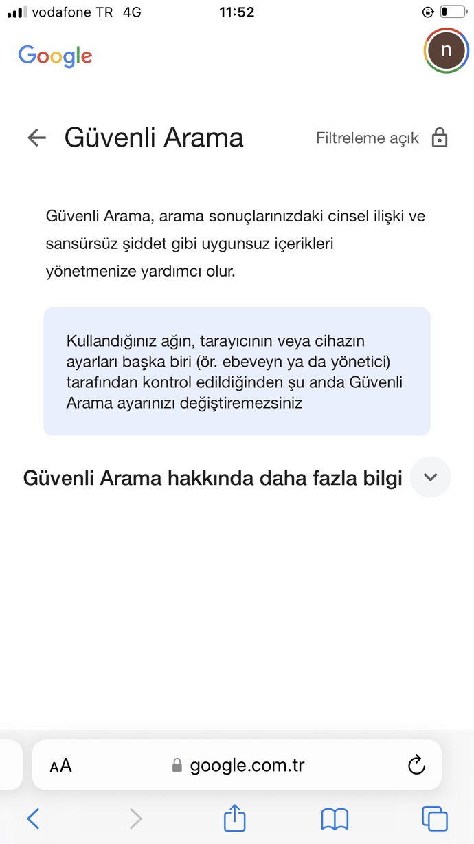 Filtreleme nasıl kapanır?