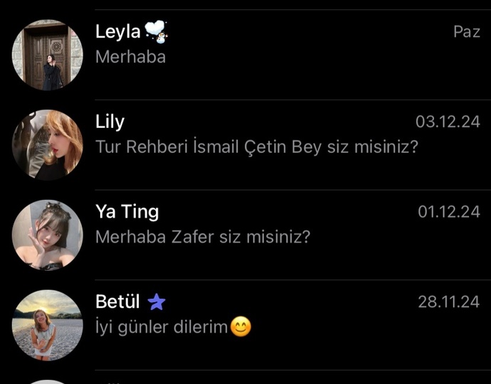 Telegram da tanımadığınız kişilerden mesajlar alıyor musunuz?