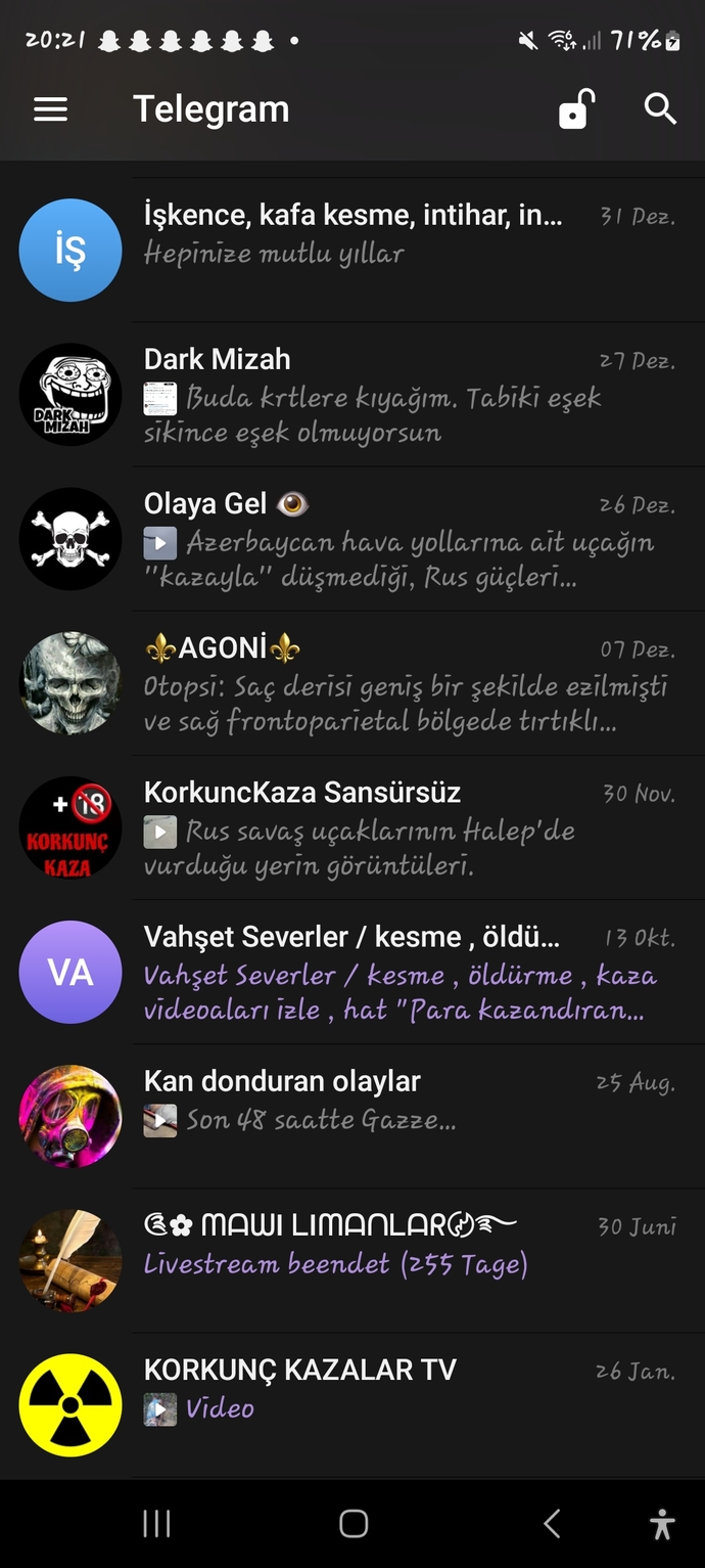 Telegram da tanımadığınız kişilerden mesajlar alıyor musunuz?