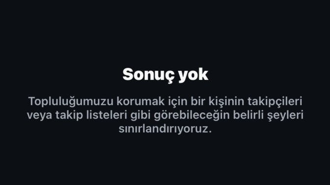 İnstagramda bir hesabın takip ettiklerine girince böyle bir şey çıkıyor?