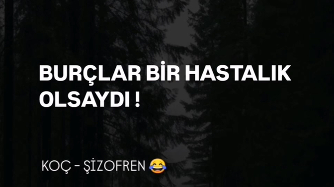Burçlar hastalık olsaydı ne olurdu?
