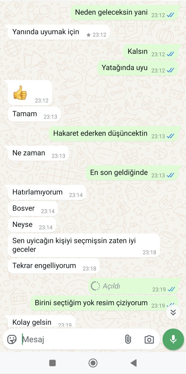 Sürekli trip atan erkek?