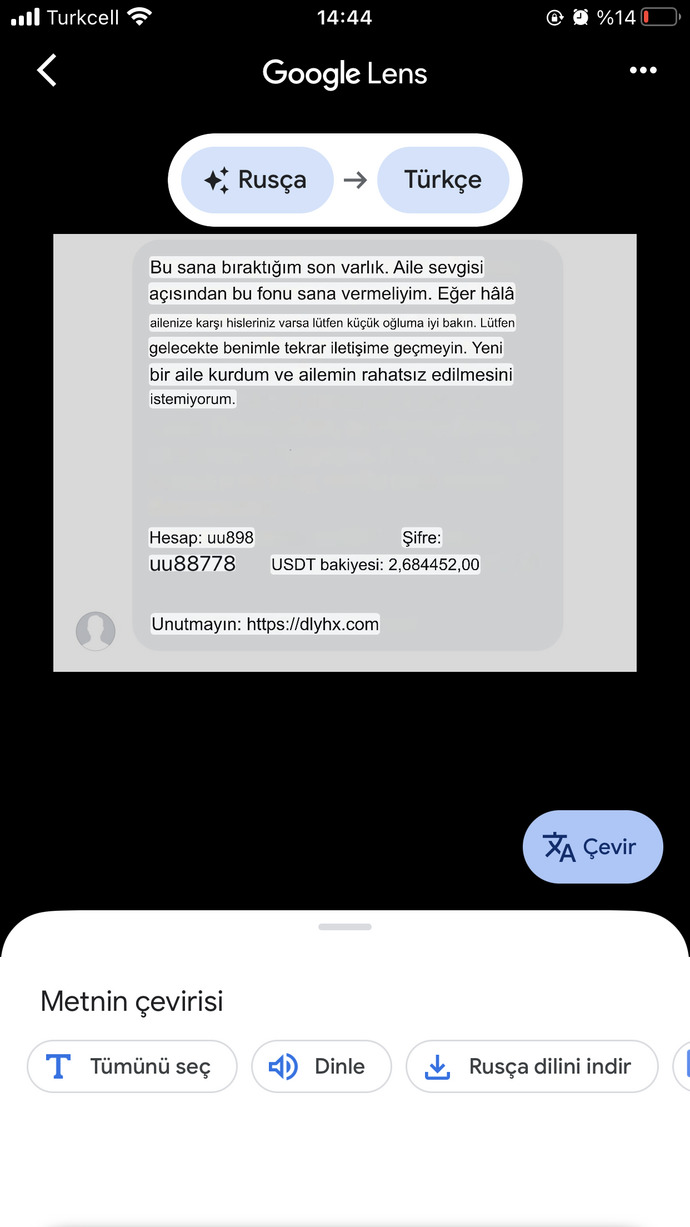 Bu ne hesabımı çalmak içinmi?