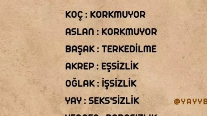 Burçların korkuları nelermiş?