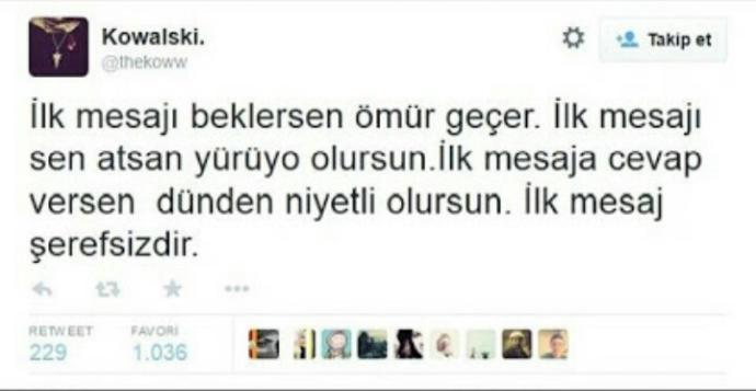 İlk mesajı atanlardan mısınız, alanlardan mısınız?