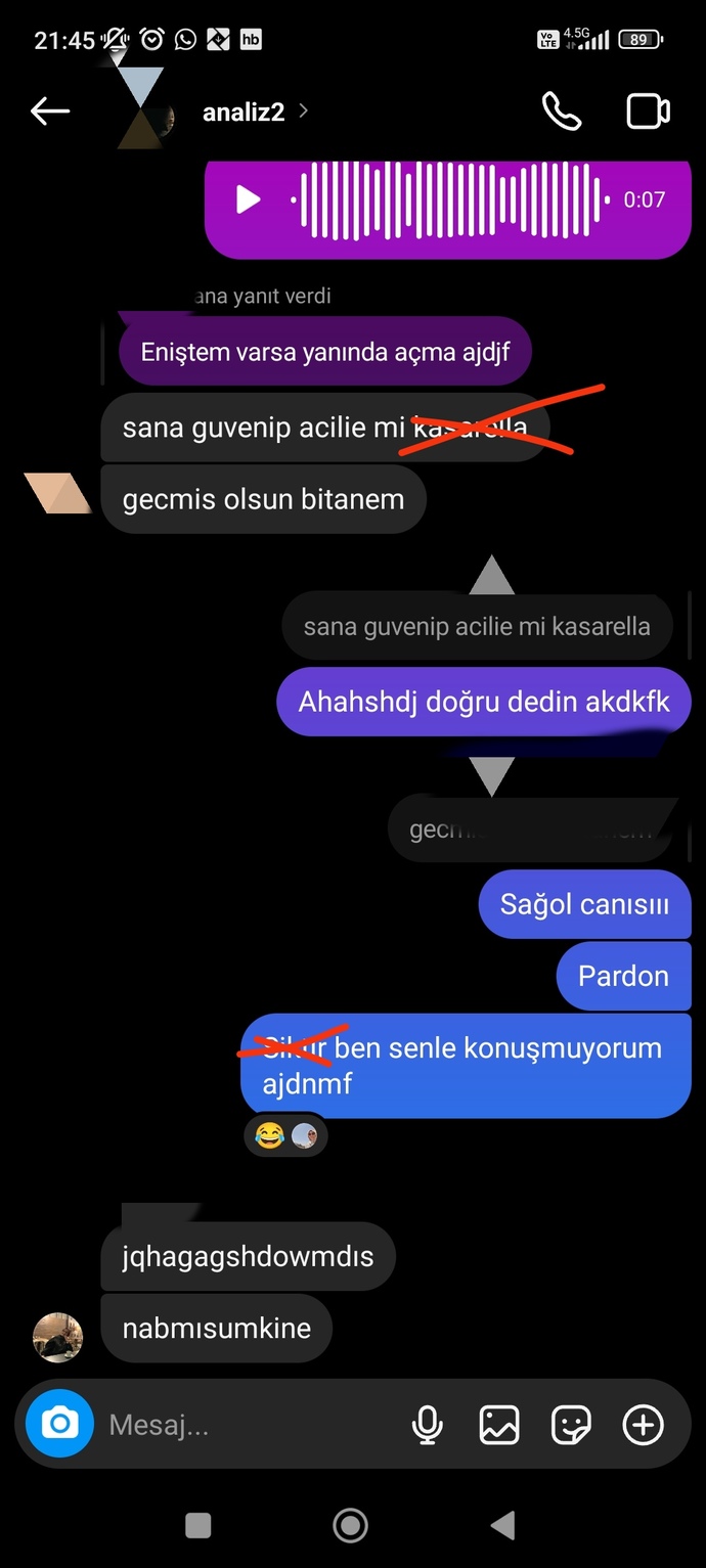 En yakın arkadaşınıza küsüp, küstüğünüzü unutup mesaj attınız mı?
