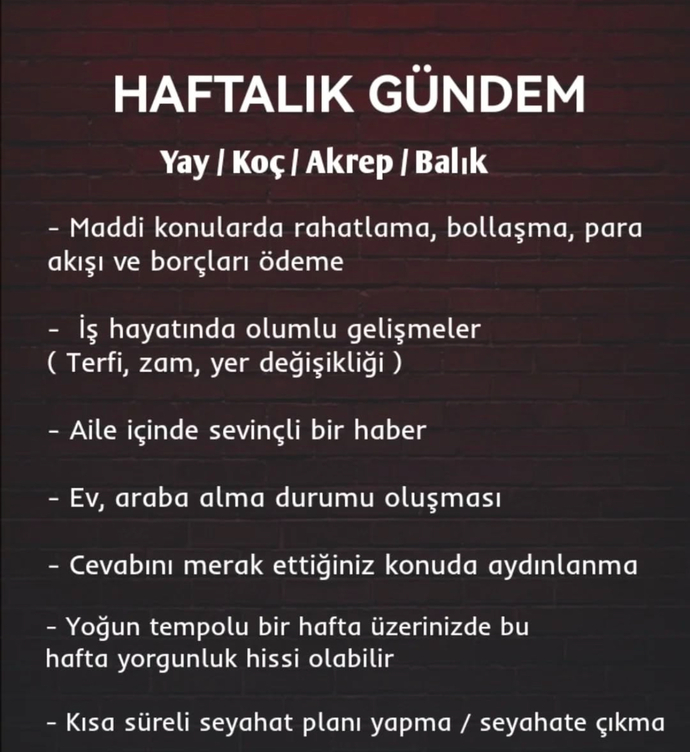 Burçlarda bu hafta gündemde neler var?