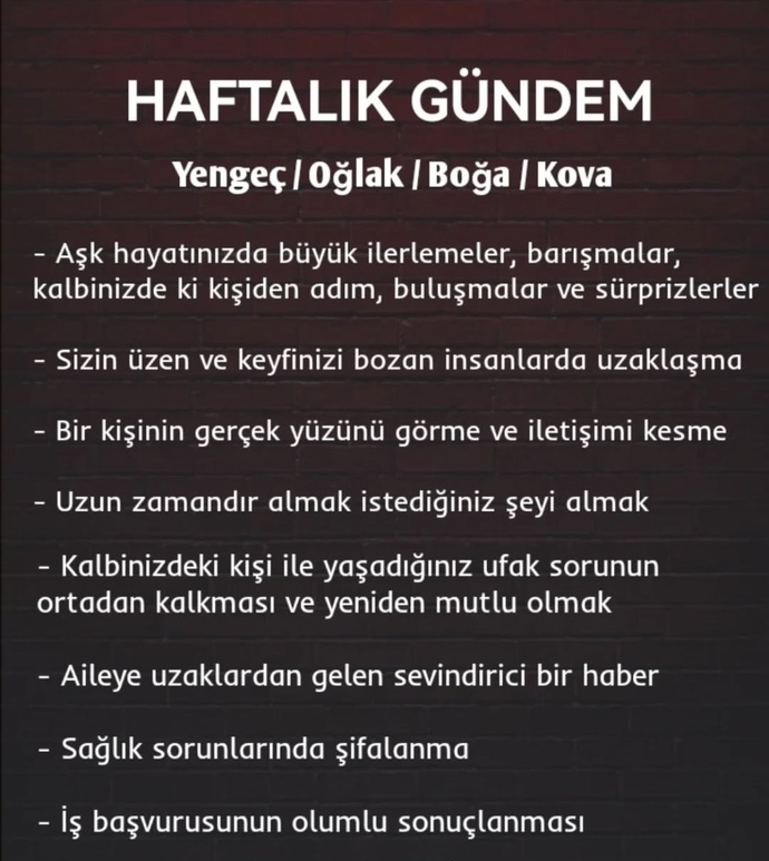 Burçlarda bu hafta gündemde neler var?
