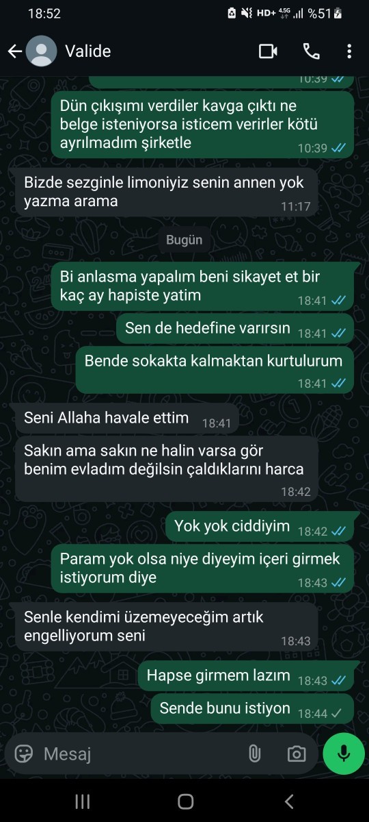 Anneniz babanız sizden hiç nefret ettiği oldu mu?