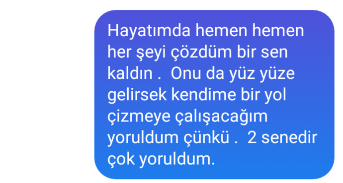 Eski sevgilime bu mesajı attım sizce kabul eder mi?