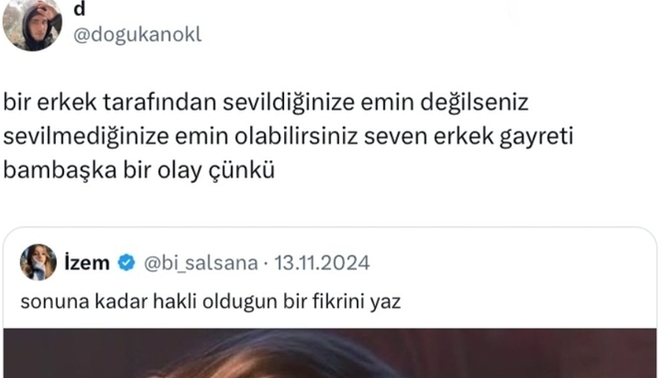 Sonuna kadar haklı olduğunuz o fikir nedir?