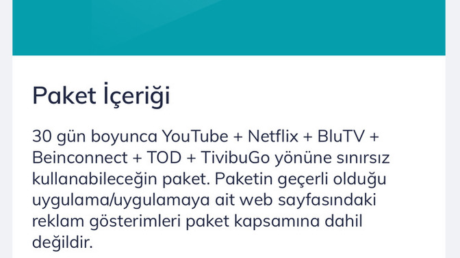 Türktelekom mobil hattan sınırsız gb paket alıp tvden bağlanıp izlenebilirmi?