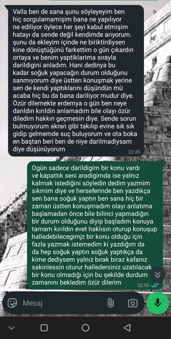 Kardeş gibiydik sizce lütfen yorumlar mısınız?